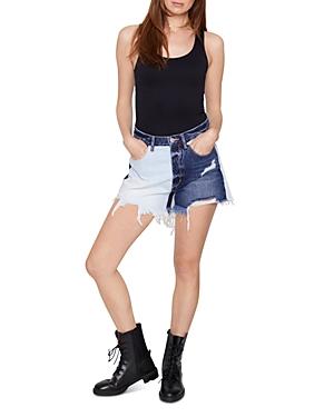 Blue Revival Color Block Shorts