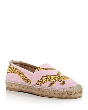 Versace Women's Chain Print Espadrille Flats