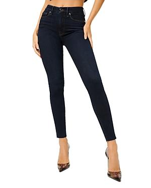 Good American Raw Hem Skinny Jeans In Blue794