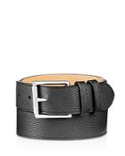 Cole Haan Men's Flat Strap Leather Belt With Stitched Edge