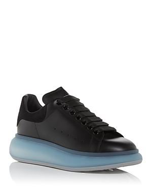 Alexander Mcqueen Men's Oversized Oversized Sneaker With Transparent Blue Frosty Sole