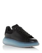 Alexander Mcqueen Men's Oversized Oversized Sneaker With Transparent Blue Frosty Sole