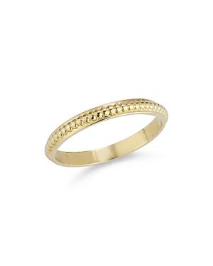 Bloomingdale's Beaded Band In 14k Yellow Gold - 100% Exclusive