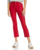 Mother The Hustler Flare-leg Ankle Jeans In New Years Red - 100% Exclusive
