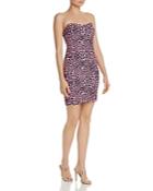 Likely Strapless Leopard-print Sheath Mini Dress