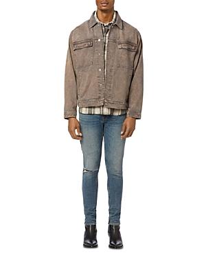 Hudson Zack Skinny Fit Moto Jeans In La Palma