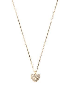 Michael Kors Pave Heart Pendant Necklace, 16l