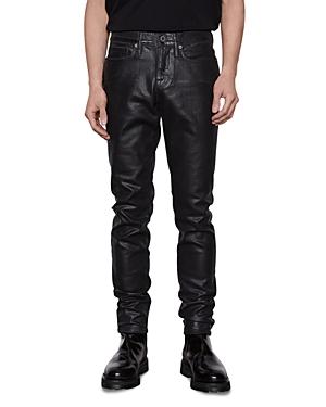 Frame L'homme Skinny Fit Jeans In Noir Coated