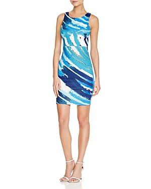 Aqua Wave Scuba Bodycon Cutout Dress - 100% Exclusive