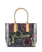 Ganni Printed Recycled Leather Tote