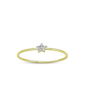 Meira T 14k White & Yellow Gold Diamond Star Ring
