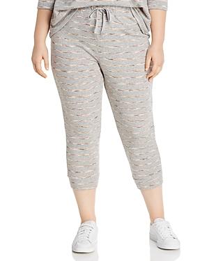 B Collection By Bobeau Curvy Cropped French Terry Jogger Pants