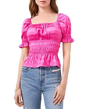 1.state Smocked Square Neck Top