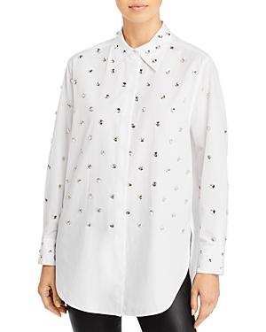 3.1 Phillip Lim Rhinestone Embellished Tunic Shirt