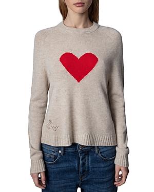 Zadig & Voltaire Lili Heart Graphic Sweater