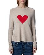 Zadig & Voltaire Lili Heart Graphic Sweater