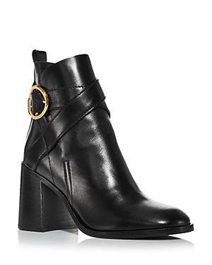 See By Chloe Women's Block Heel Booties