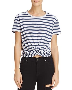 Splendid Striped Twist-front Cropped Tee - 100% Exclusive