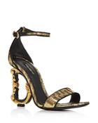 Dolce & Gabbana Women's D & G Ornate High-heel Sandals