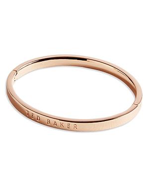 Ted Baker Polished Logo Hinged Bangle Bracelet
