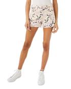 7 For All Mankind Monroe Cutoff Denim Shorts In Botanical Iris Comfort
