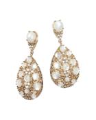 Pasquale Bruni 18k Rose Gold Champagne Diamond, Champagne Diamond & Mother Of Pearl Drop Earrings