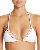 Vince Camuto Eyelet-laced String Bikini Top