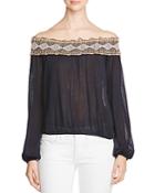 Tory Burch Sylvia Off-the-shoulder Blouse