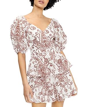 Ted Baker Puff Sleeve Broderie Mini Dress