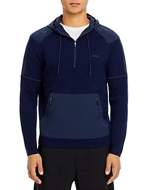 Boss Tanos Mixed Media Pullover Hoodie