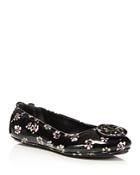 Tory Burch Women's Minnie Patent Leather Travel Ballet Flats