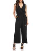 Karen Kane Wide-leg Crossover Jumpsuit