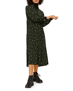 Whistles Abstract Dot Print Trapeze Midi Dress