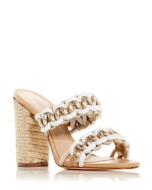 Schutz Women's Juliet High Block Heel Slide Sandals