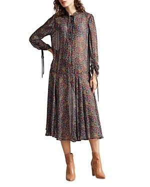 Ted Baker Hariiee Printed Dropped Waist Dress