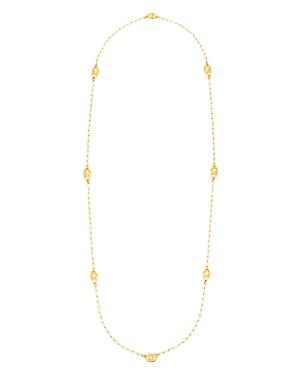 Dinh Van 18k Yellow Gold Menottes Station Necklace, 34.6