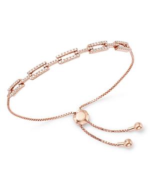 Bloomingdale's Pave Diamond Link Bolo Bracelet In 14k Rose Gold, 0.50 Ct. T.w. - 100% Exclusive