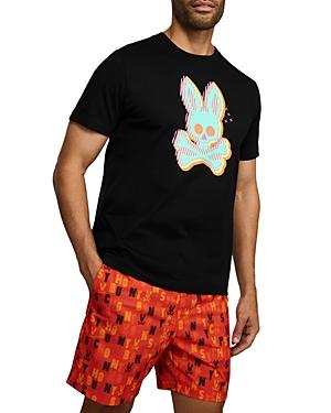 Psycho Bunny Ethan Deco Bunny Pima Cotton Logo Graphic Tee