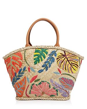 Tory Burch Leaf Straw Tote