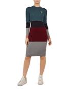 Ted Baker Colour By Numbers Franae Color-block Knit Dress