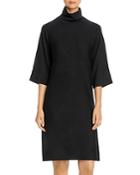 Eileen Fisher Merino Wool Mock-neck Dress