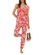 Ba & Sh Damale Printed Halter Jumpsuit