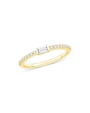 Bloomingdale's Diamond Baguette & Round Stacking Band In 14k Yellow Gold, 0.25 Ct. T.w. - 100% Exclusive