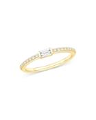 Bloomingdale's Diamond Baguette & Round Stacking Band In 14k Yellow Gold, 0.25 Ct. T.w. - 100% Exclusive