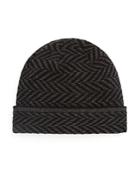 The Men's Store At Bloomingdale's Wool-cashmere Chevron Beanie