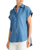 Lauren Ralph Lauren Linen Short-sleeve Button Front Shirt