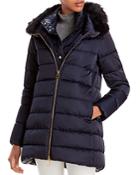 Herno Faux Fur Trimmed Down Puffer Coat
