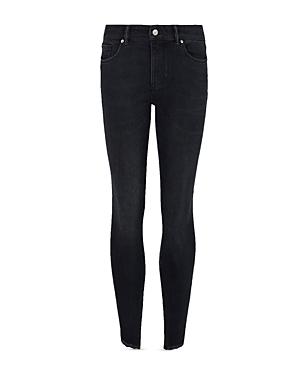 Allsaints Miller Skinny Jeans In Blue Black
