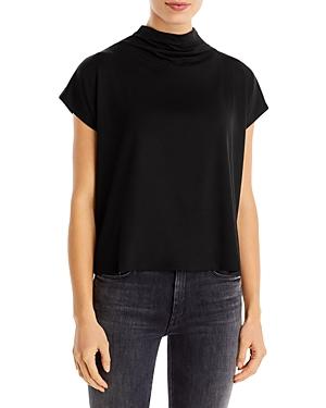 Eileen Fisher Funnel Neck Short Sleeve Top - 100% Exclusive