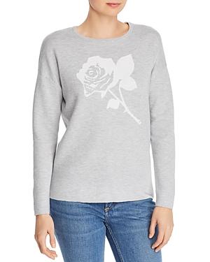 Minnie Rose Rose Intarsia Sweater